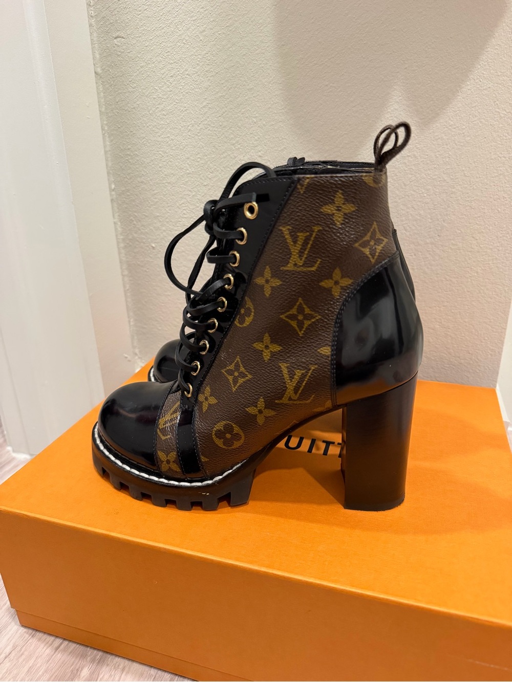 Louis Vuitton Star Trail Monogram Lace-Up Platform Ankle Boot - Picture 3 of 4